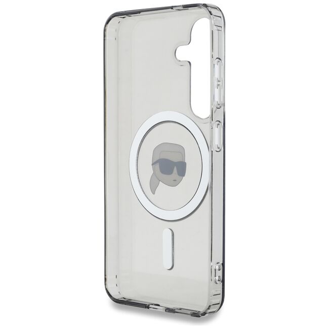 Husa premium pentru  Samsung Galaxy S25 Karl Lagerfeld compatibila Magsafe - Transparent