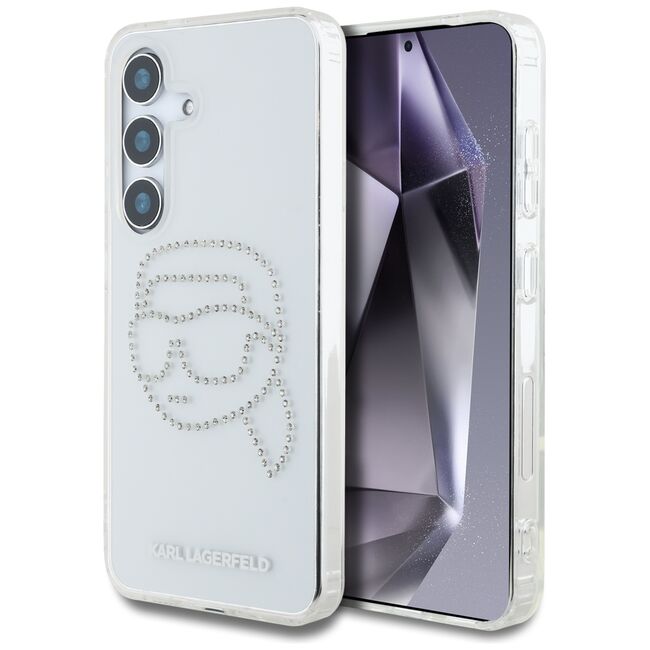 Husa premium pentru  Samsung Galaxy S25 Karl Lagerfeld superior quality - Alb