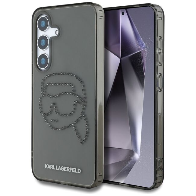 Husa premium pentru  Samsung Galaxy S25 Karl Lagerfeld superior quality - Gri inchis