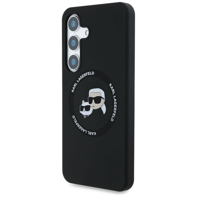Husa premium pentru  Samsung Galaxy S25 Karl Lagerfeld superior quality - Negru denim
