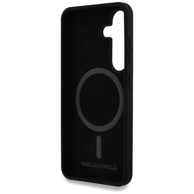 Husa premium pentru  Samsung Galaxy S25 Karl Lagerfeld superior quality - Negru denim