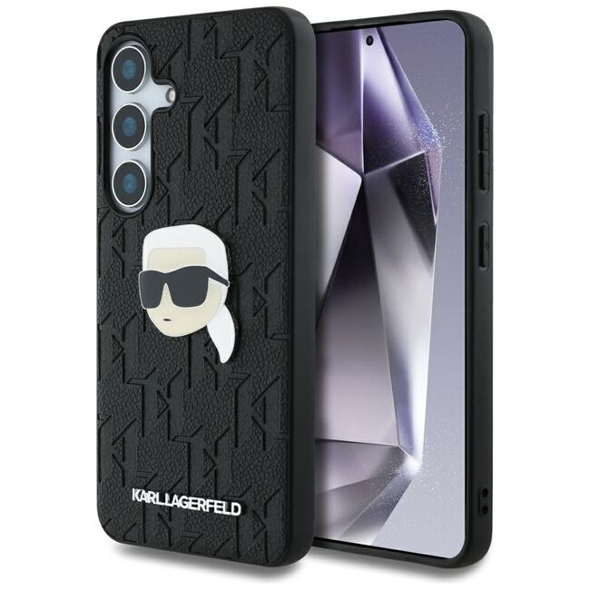 Husa premium pentru  Samsung Galaxy S25 Karl Lagerfeld superior quality - Negru print