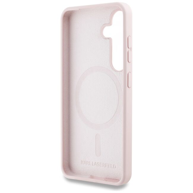 Husa premium pentru  Samsung Galaxy S25 Karl Lagerfeld superior quality - Roz neon