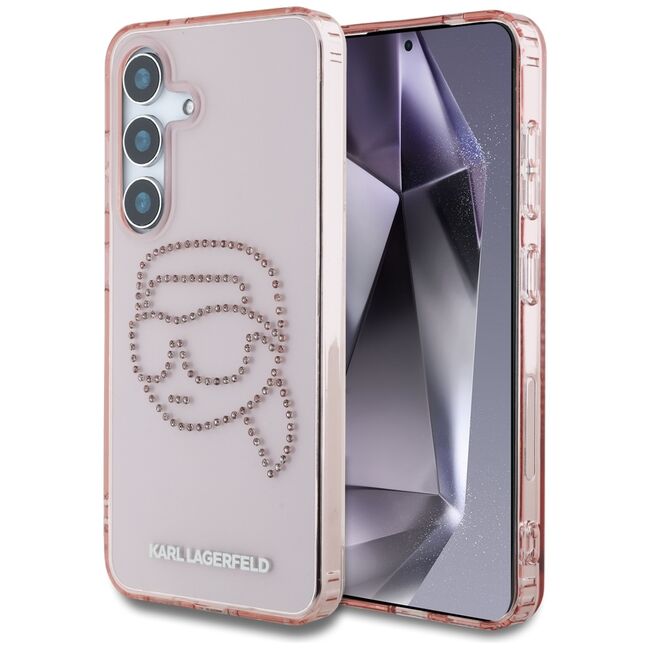 Husa premium pentru  Samsung Galaxy S25 Karl Lagerfeld superior quality - Roz pal