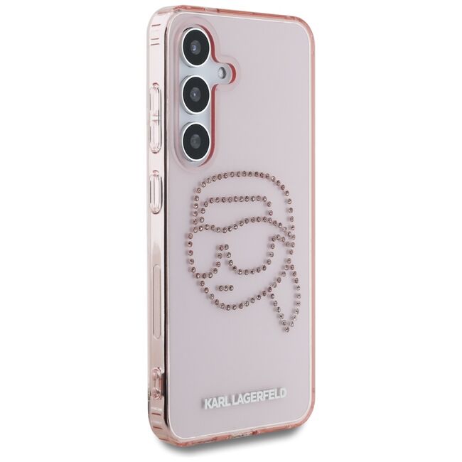 Husa premium pentru  Samsung Galaxy S25 Karl Lagerfeld superior quality - Roz pal