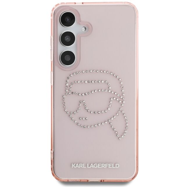 Husa premium pentru  Samsung Galaxy S25 Karl Lagerfeld superior quality - Roz pal