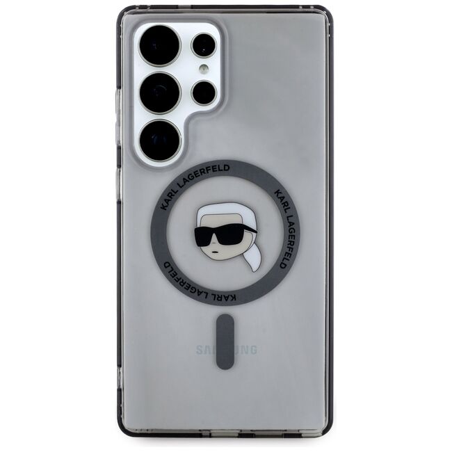 Husa premium pentru  Samsung Galaxy S25 Ultra Karl Lagerfeld compatibila Magsafe - Argintiu