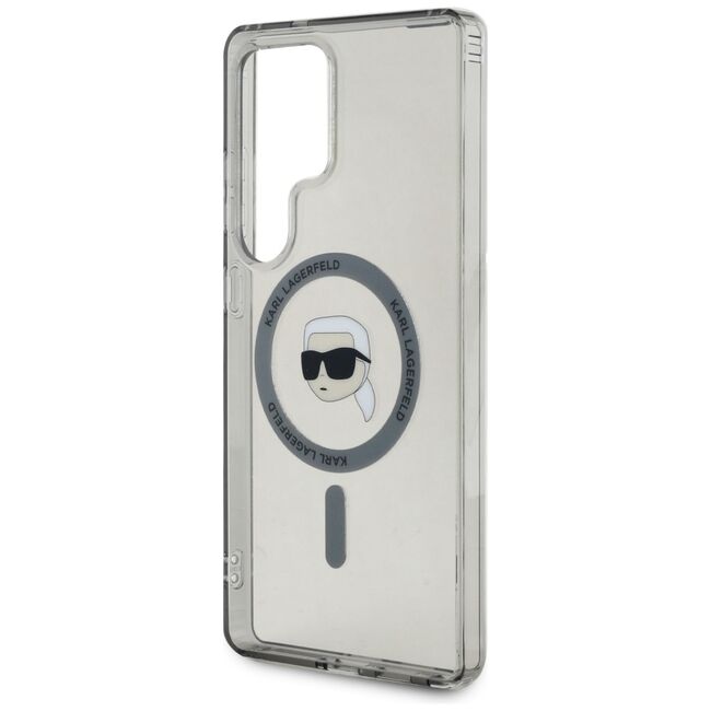 Husa premium pentru  Samsung Galaxy S25 Ultra Karl Lagerfeld compatibila Magsafe - Argintiu