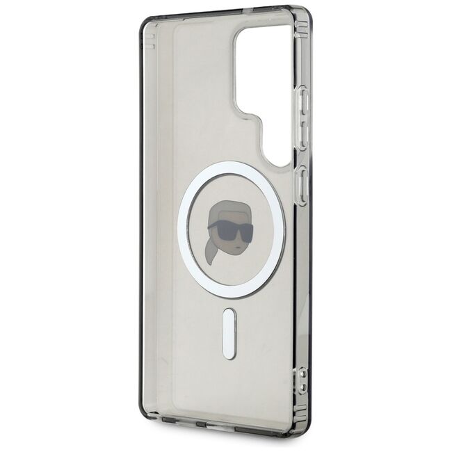 Husa premium pentru  Samsung Galaxy S25 Ultra Karl Lagerfeld compatibila Magsafe - Argintiu