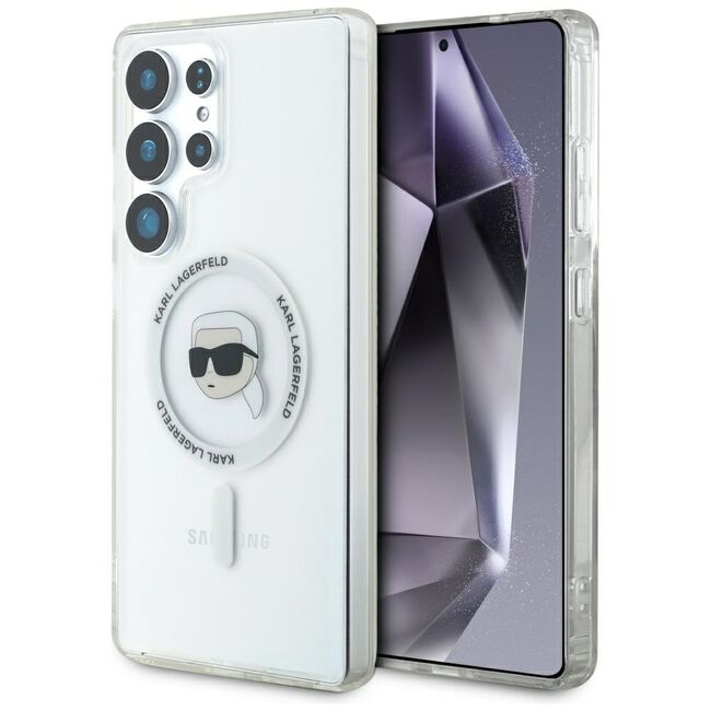 Husa premium pentru  Samsung Galaxy S25 Ultra Karl Lagerfeld compatibila Magsafe - Clear