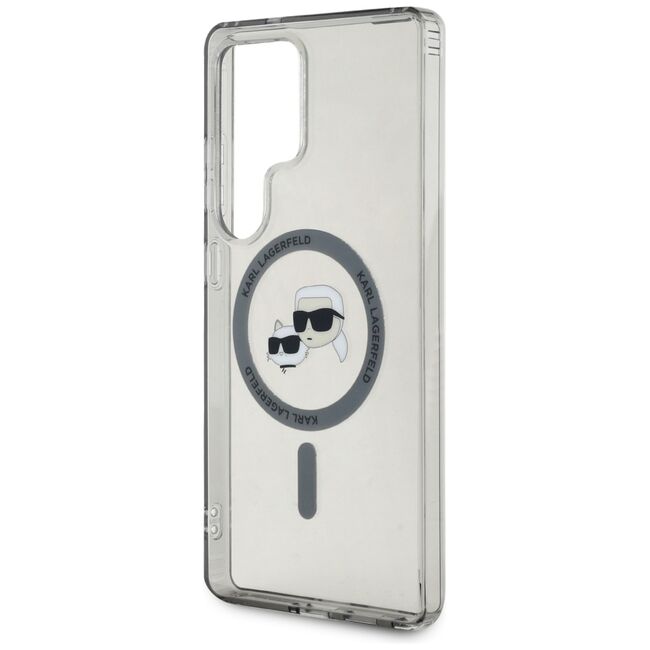 Husa premium pentru  Samsung Galaxy S25 Ultra Karl Lagerfeld compatibila Magsafe - Gri deschis