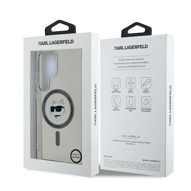 Husa premium pentru  Samsung Galaxy S25 Ultra Karl Lagerfeld compatibila Magsafe - Gri mat