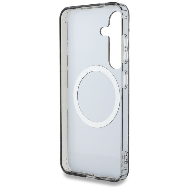Husa premium pentru  Samsung Galaxy S25 compatibila MagSafe Guess Luxury Series - Verde inchis