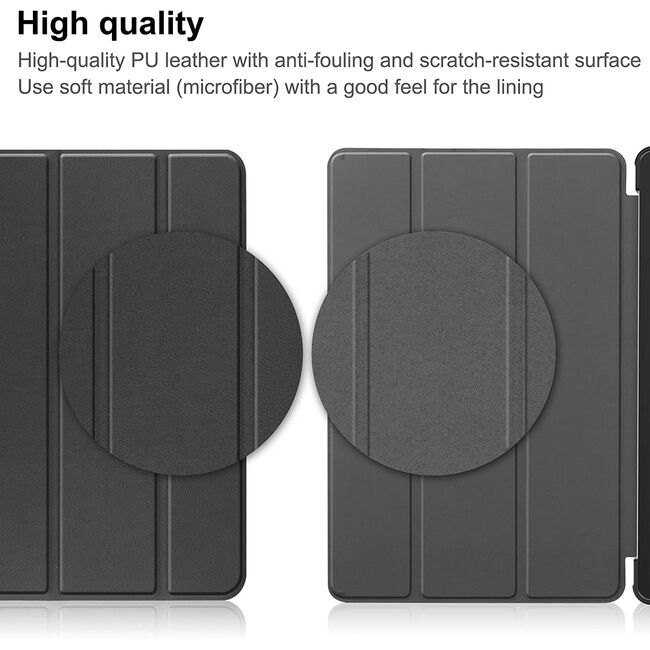 Husa Nokia T21 10.4 inch, ProCase Lightweight Slim, trifold de tip stand, negru
