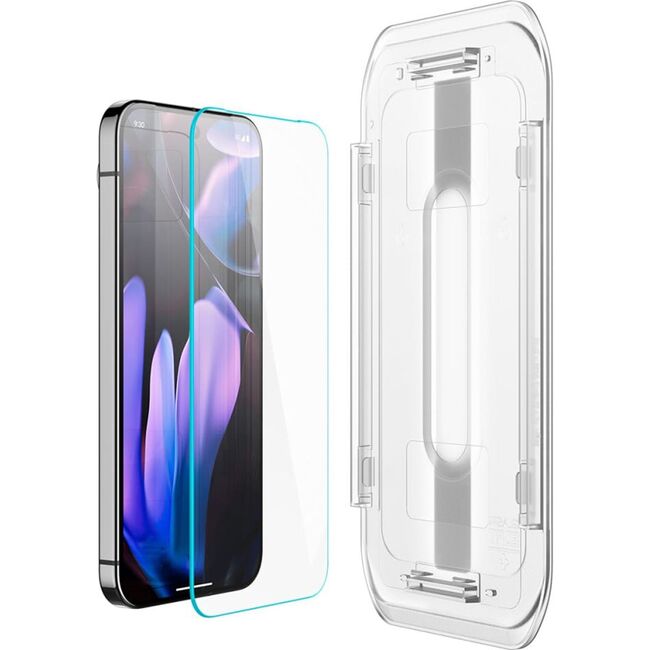 Set 2 x Folie din sticla pentru  Google Pixel 9 Pro XL cu aplicator Spigen - Glas.tR EZ-FIT HD - clear
