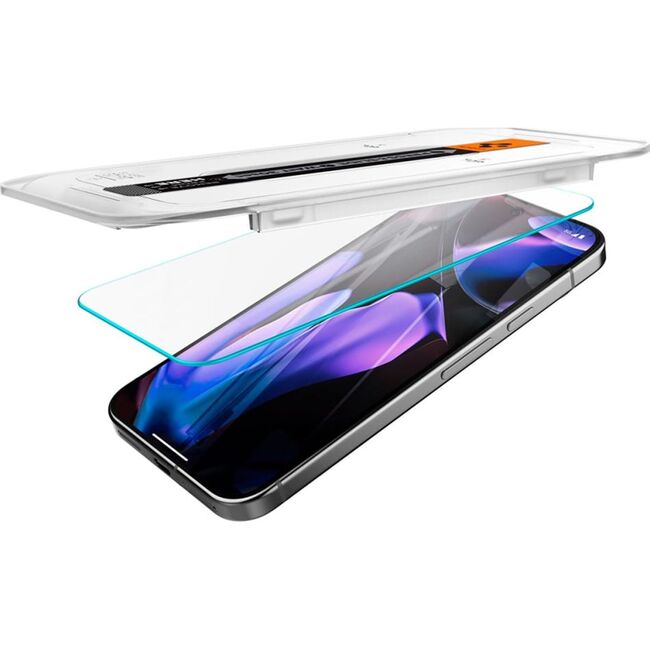 Set 2 x Folie din sticla pentru  Google Pixel 9 Pro XL cu aplicator Spigen - Glas.tR EZ-FIT HD - clear