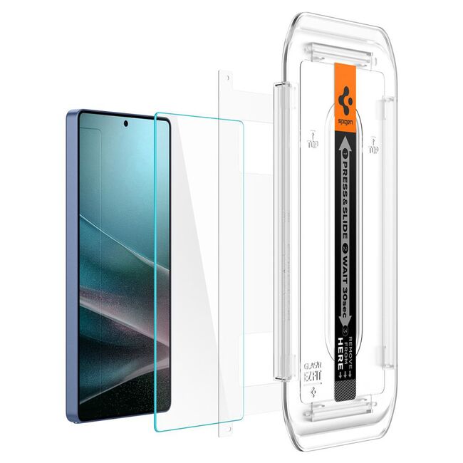 Set 2 x Folie din sticla pentru Samsung Galaxy S25 Ultra cu aplicator Spigen - Glas.tR EZ-FIT HD - clear