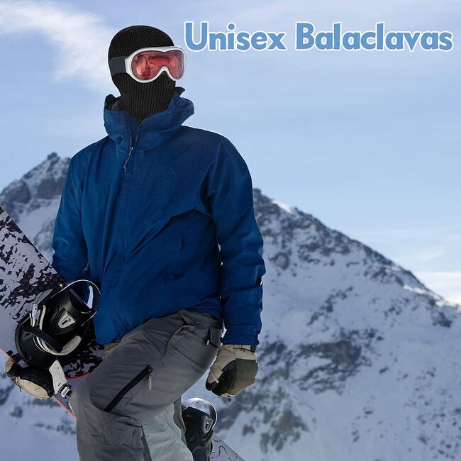 Cagula sport pentru ski Techsuit, termica, universala, negru
