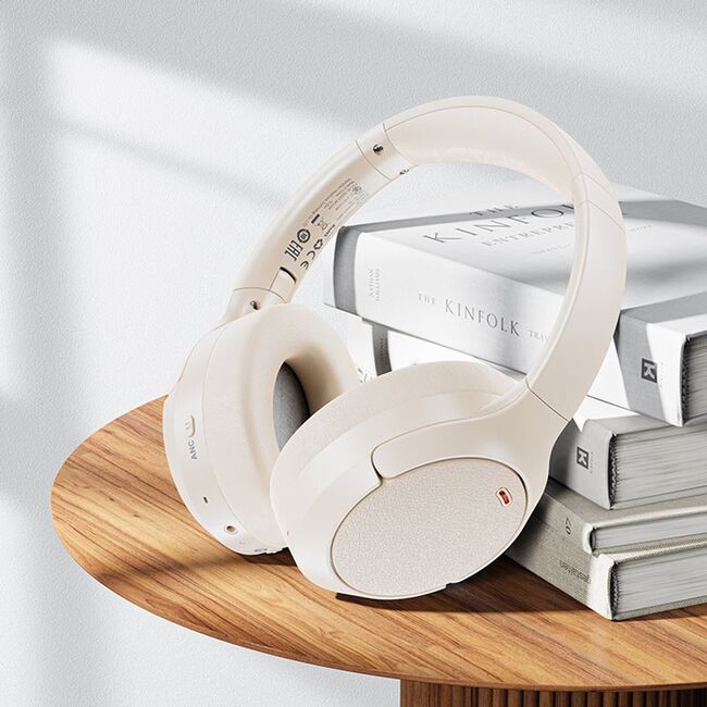 Casti Wireless Bluetooth 5.3, IPX4, Hi-Fi, Acefast H6, alb