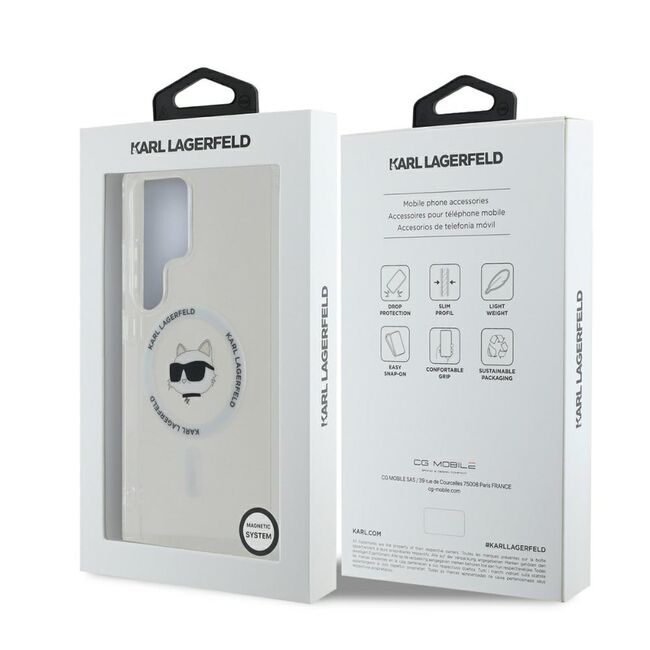 Husa premium pentru  Samsung Galaxy S25 Ultra Karl Lagerfeld compatibila Magsafe - Clear