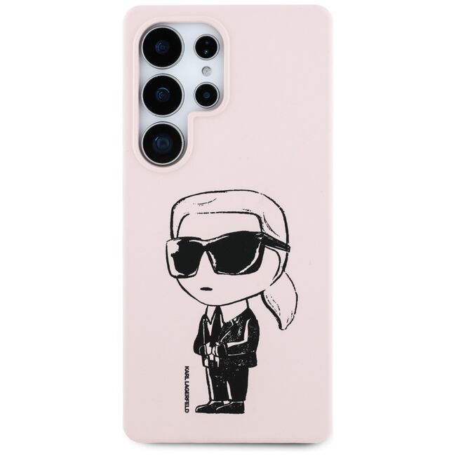 Husa premium pentru  Samsung Galaxy S25 Ultra Karl Lagerfeld compatibila Magsafe - Roz