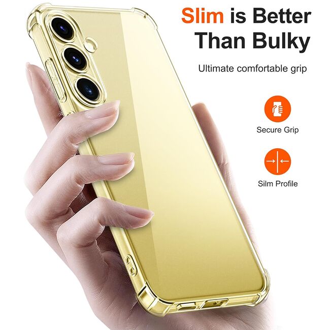 Husa pentru Samsung Galaxy S24 Plus Anti Shock 1.3mm Reinforced 4 corners (transparent)