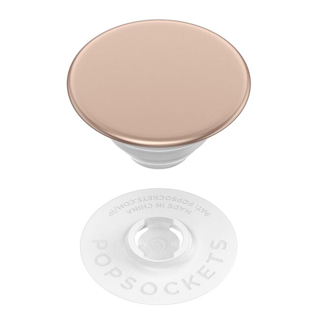 Popsockets original, suport cu functii multiple, Rose Gold Aluminum