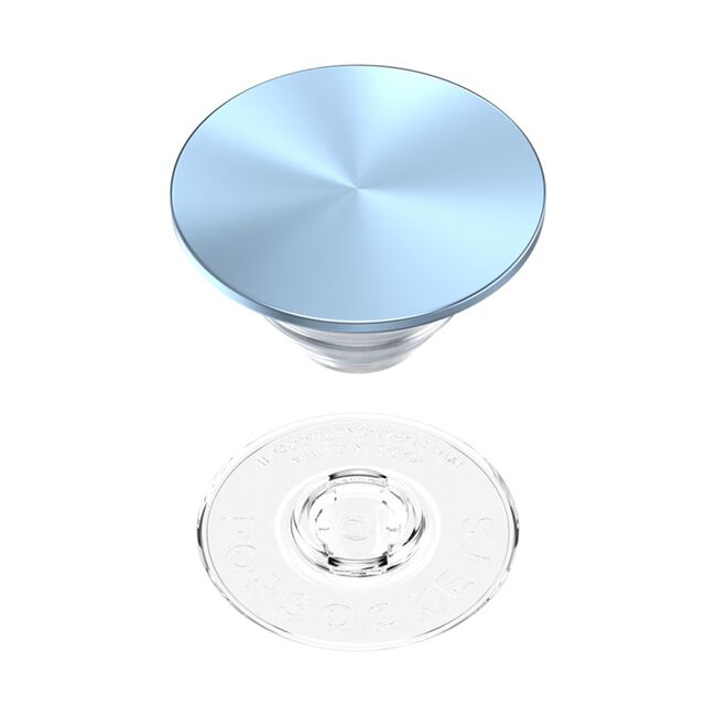 Popsockets original, suport cu functii multiple, Aluminum Blue Sigh