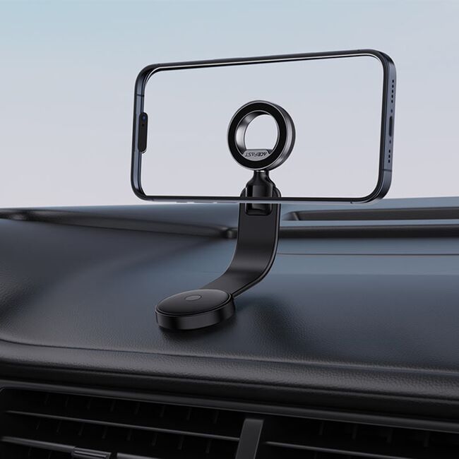 Suport auto magnetic pentru bord Acefast D36, 360° rotire, negru