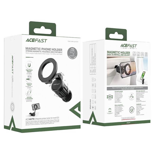 Suport telefon cu magnet Acefast E23, ajustabil, portabil