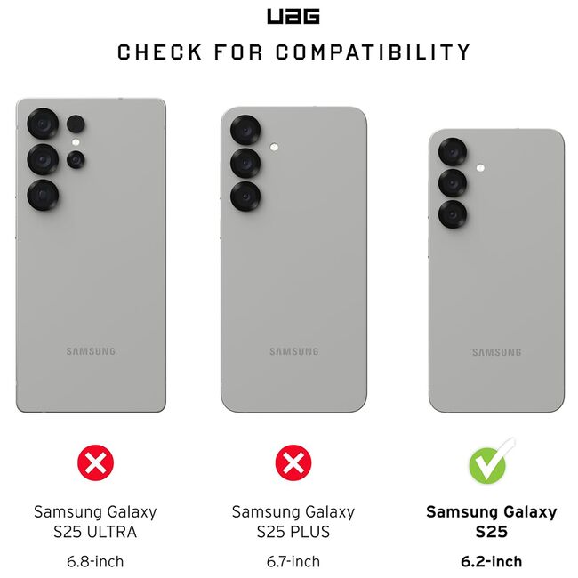 Husa Samsung Galaxy S25 UAG Pathfinder Clear MagSafe, Ash