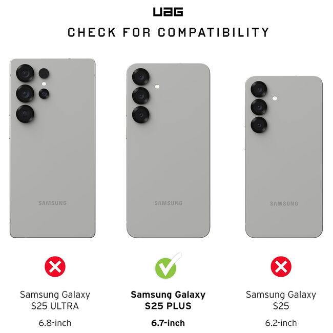 Husa Samsung Galaxy S25 Plus UAG Pathfinder Clear MagSafe, Ash