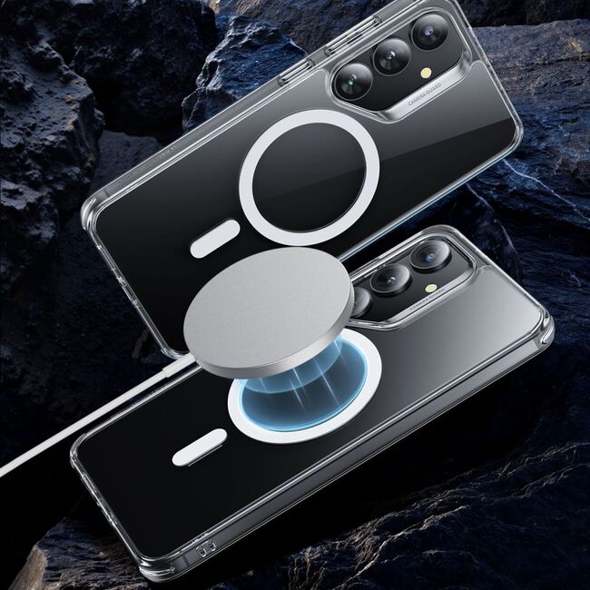 Husa premium pentru  Samsung Galaxy S25+ compatibila MagSafe ESR - Classic Hybrid HaloLock - Transparent