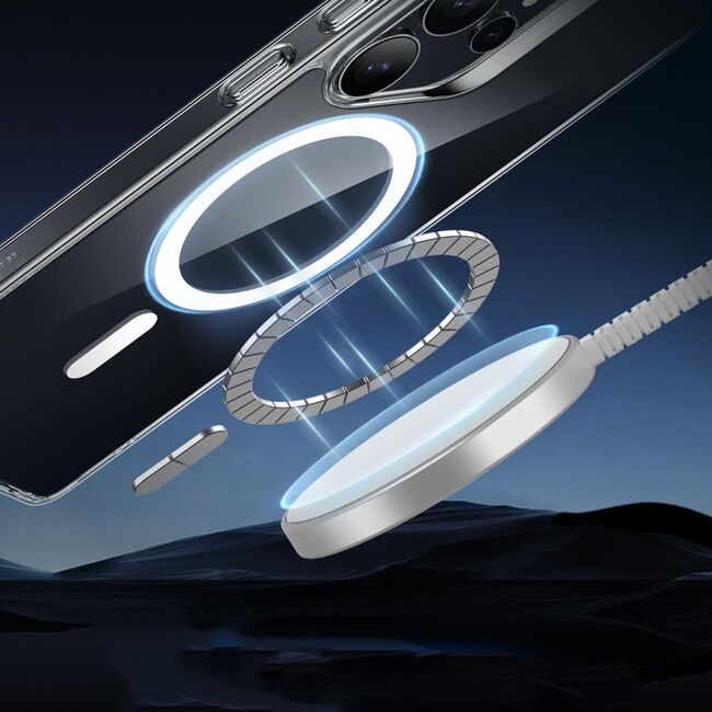 Husa premium pentru  Samsung Galaxy S25 Ultra compatibila MagSafe ESR - Classic Hybrid HaloLock - Transparent