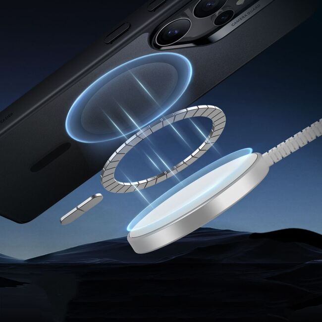Husa premium pentru  Samsung Galaxy S25 Ultra compatibila MagSafe ESR - Classic Hybrid HaloLock - Negru mat