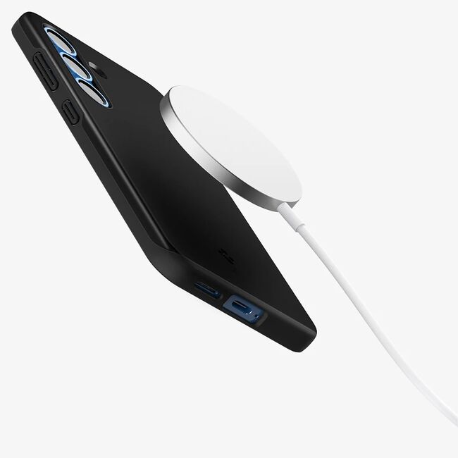 Husa pentru  Samsung Galaxy S25 Spigen - Thin Fit MagSafe - Negru