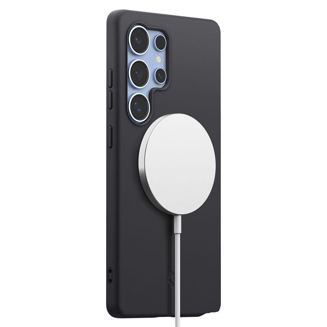 Husa pentru  Samsung Galaxy S25 Ultra Spigen - Silicone Fit MagSafe - Negru