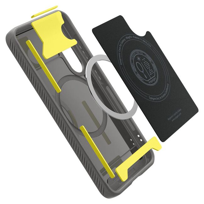 Husa premium pentru  Samsung Galaxy S25 Spigen - Rugged Armor MagSafe - Gri