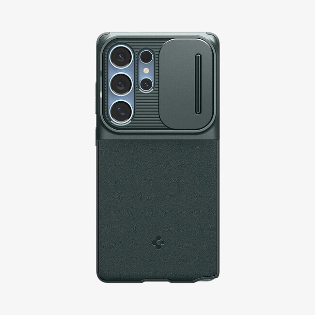 Husa premium pentru  Samsung Galaxy S25 Ultra Spigen - Optik Armor - Verde inchis