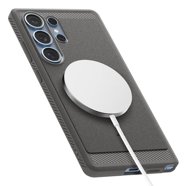 Husa premium pentru  Samsung Galaxy S25 Ultra Spigen - Rugged Armor MagSafe - Gri