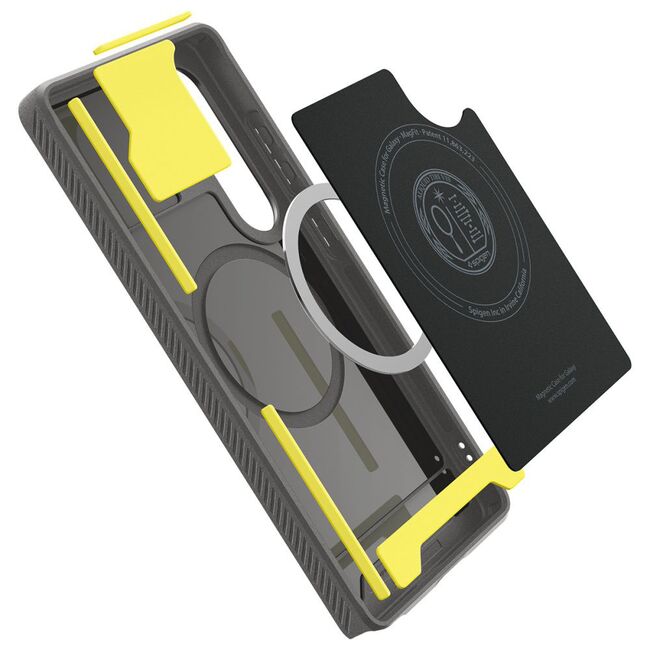 Husa premium pentru  Samsung Galaxy S25 Ultra Spigen - Rugged Armor MagSafe - Gri