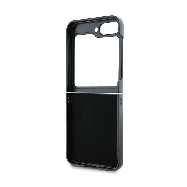 Husa premium pentru  Samsung Galaxy Z Flip 6 DKNY Pattern Energy - Negru mat