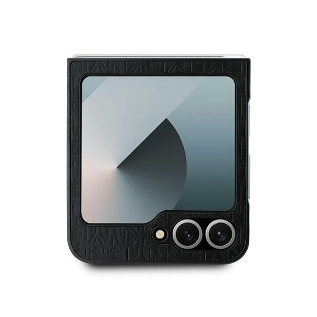 Husa premium pentru  Samsung Galaxy Z Flip 6 DKNY Pattern Energy - Negru