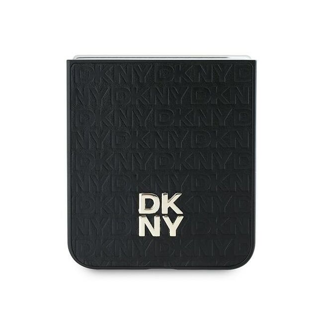 Husa premium pentru  Samsung Galaxy Z Flip 6 DKNY Pattern Energy - Negru