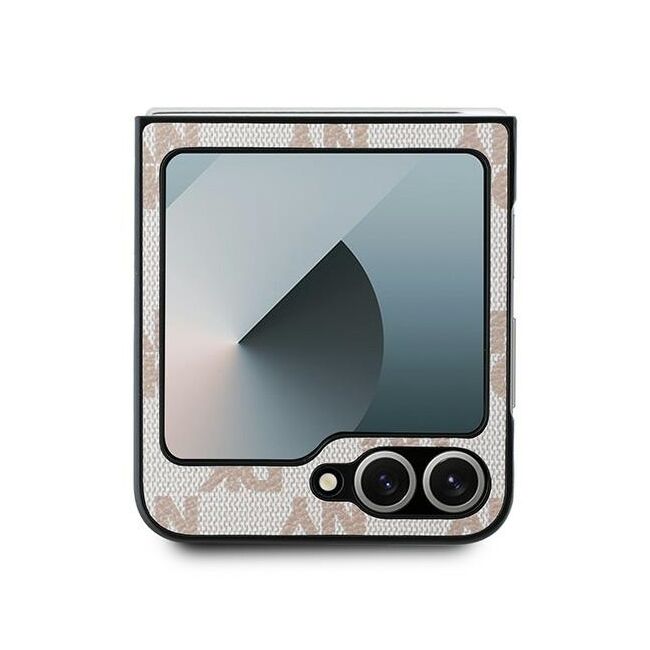 Husa premium pentru  Samsung Galaxy Z Flip 6 DKNY Pattern Energy - Roz