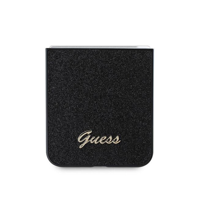 Husa premium pentru  Samsung Galaxy Z Flip 6 Guess Elegance Series - Negru