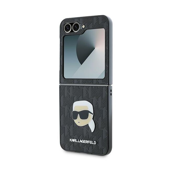 Husa premium pentru  Samsung Galaxy Z Flip 6 Karl Lagerfeld superior quality - Negru darth vader