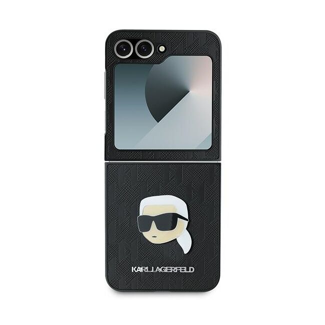 Husa premium pentru  Samsung Galaxy Z Flip 6 Karl Lagerfeld superior quality - Negru darth vader