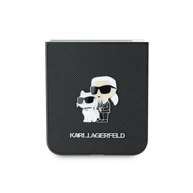 Husa premium pentru  Samsung Galaxy Z Flip 6 Karl Lagerfeld superior quality - Negru denim