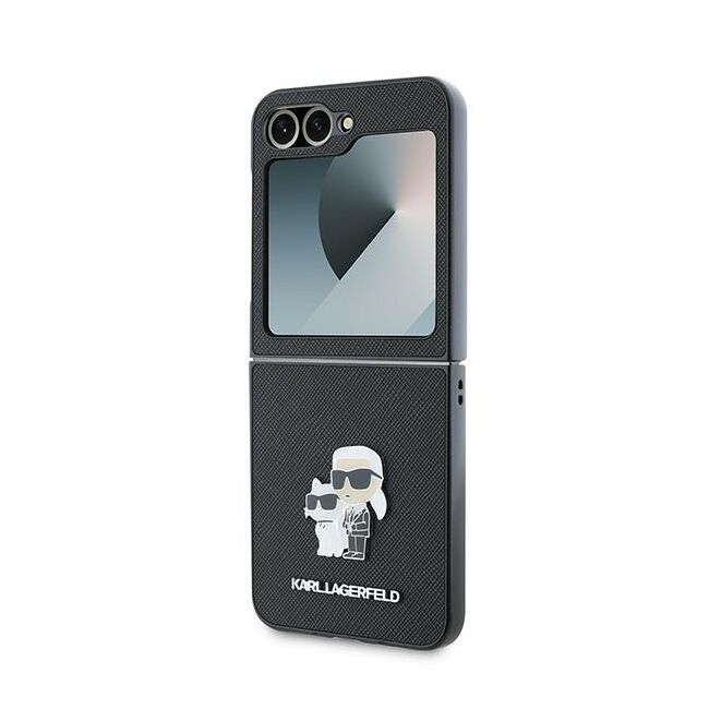 Husa premium pentru  Samsung Galaxy Z Flip 6 Karl Lagerfeld superior quality - Negru denim